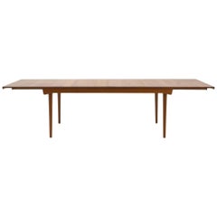 Finn Juhl Teak Dining Table, Expandable with Two Leaves, Exceptional Condition