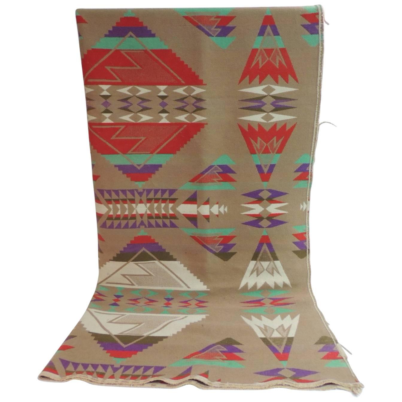 Large Vintage Pendleton Wool Blanket Navajo Style