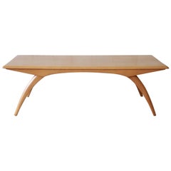 Vintage Heywood-Wakefield Mid-Century Modern Wishbone Coffee Table