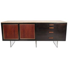 Exquisite Mid-Century Modern Marble-Top Sideboard by Harvey Probber