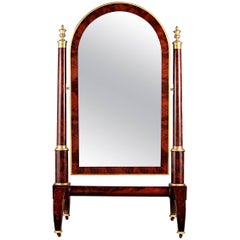 Antique Empire-Period Cheval Mirror