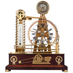 Vintage French Waterwheel Clock
