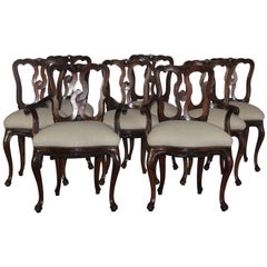 Antique Set of Eight 19th Century Dining Chairs