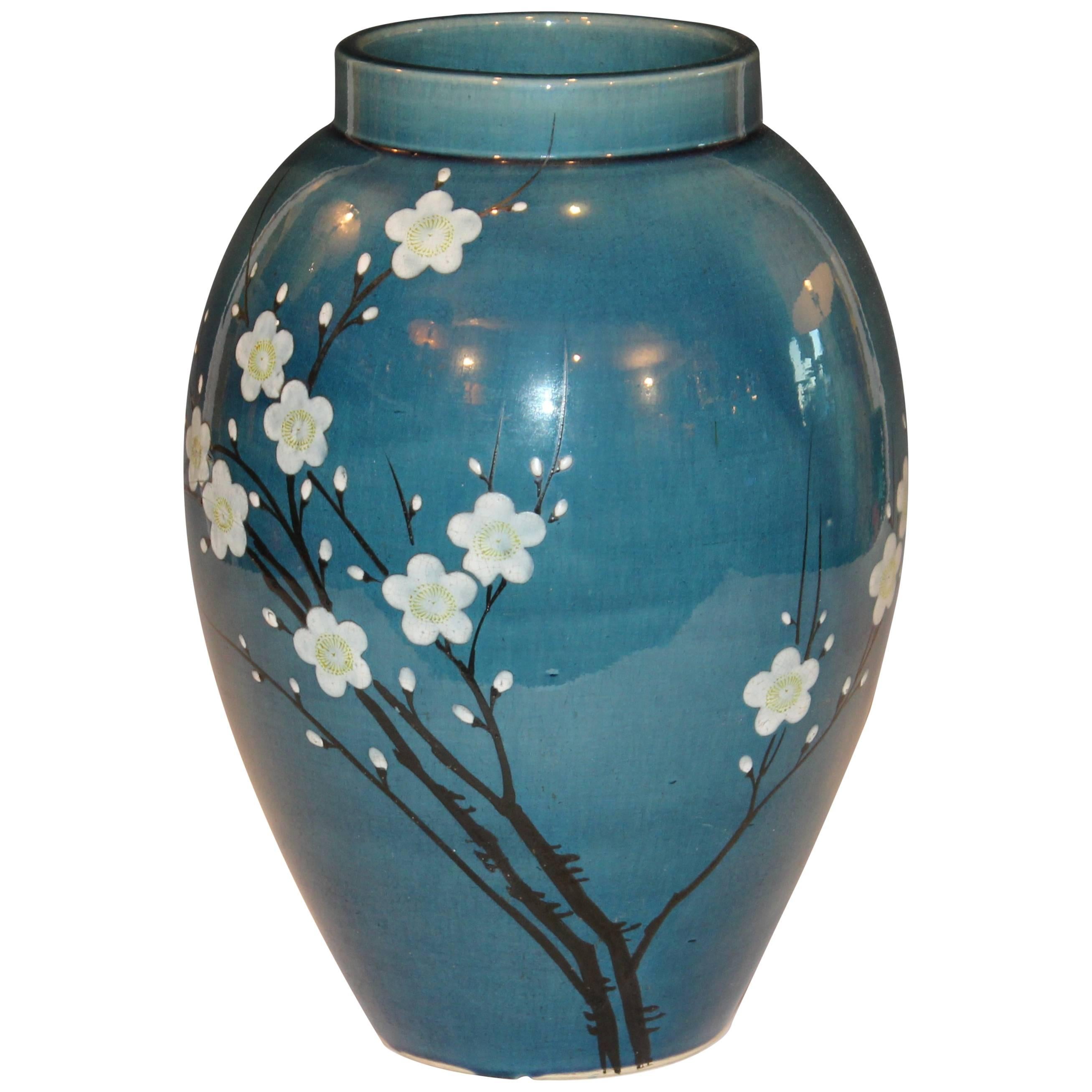 Vintage Shino Ware Signed Japanese Tea Ceremony Pottery Ikebana Flower