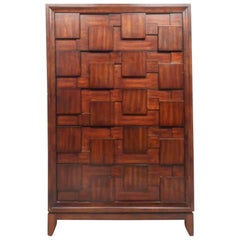 Beautiful Contemporary Modern Brutalist Highboy Dresser