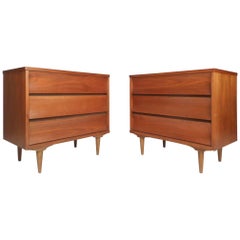 Pair of Mid-Century Modern Three-Drawer Chests