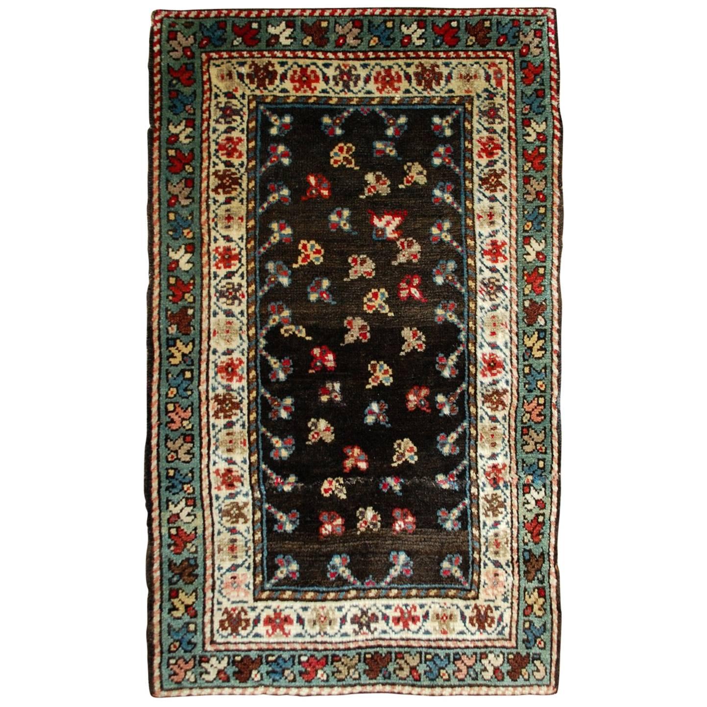 Handmade Antique Caucasian Gendje Rug, 1880s, 1B518 For Sale