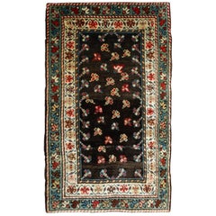 Handmade Antique Caucasian Gendje Rug, 1880s, 1B518