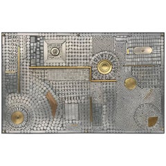 Mosaic Brutalist Coffee Table or Wall Sculpture