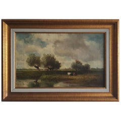 Late 19th Century Dutch Oil Painting Hague School Period