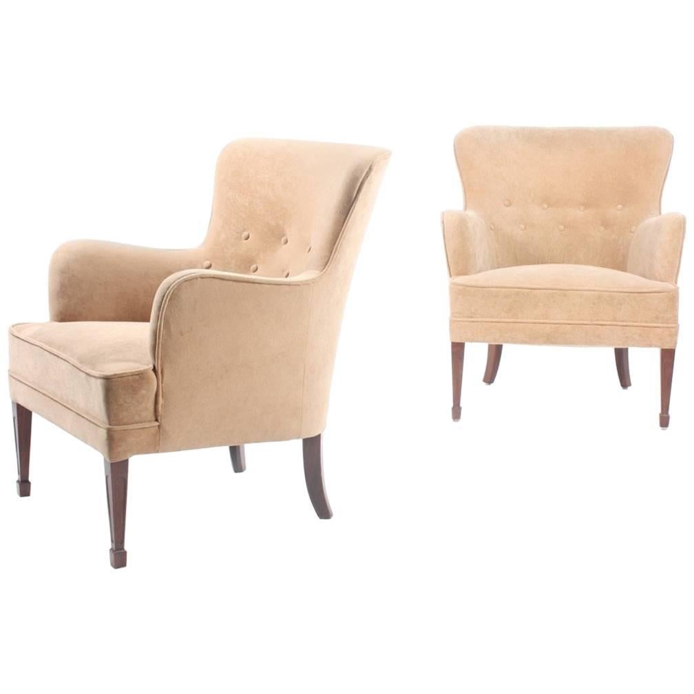 Pair of Lounge Chairs by Frits Henningsen