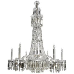 Antique 19th Century English Crystal Chandelier by F & C Osler