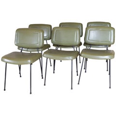 Pierre Paulin, a Suite of Six Chairs Model CM 196, circa 1960