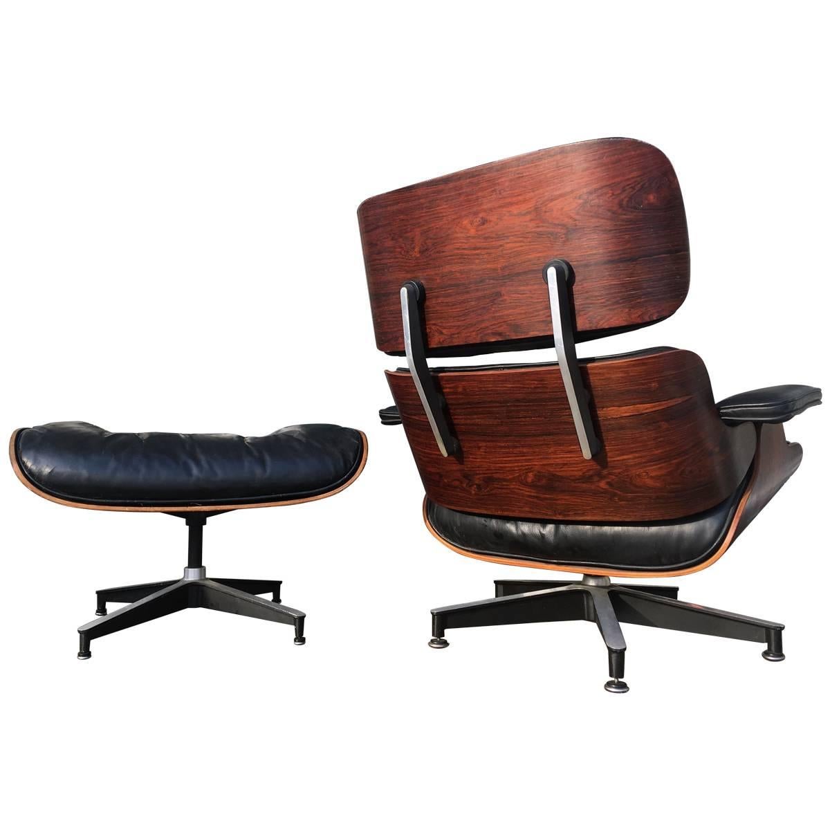 Early 1960s Eames Lounge with Down Cushions