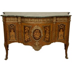 Louis XVI Transitional Style Inlaid Commode