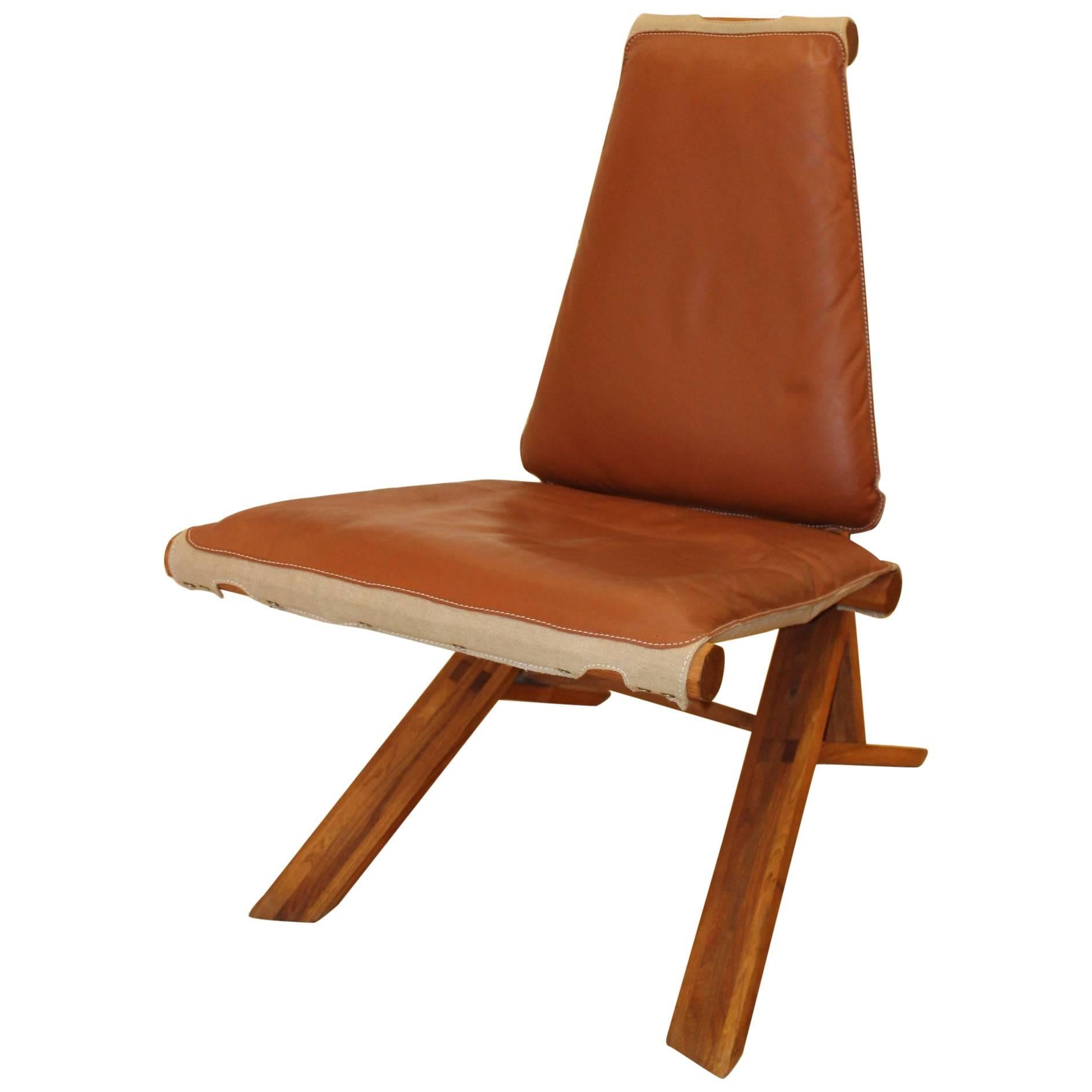 Armchair S46 Y Chlac "Dromadaire" by Pierre Chapo in French Elm, circa 1970