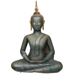 Thai Bronze Seated Buddha