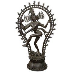 20th Century Decorative Bronze Figure of the Dancing Shiva