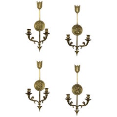 Set of Four circa 1930s French Empire Sconces