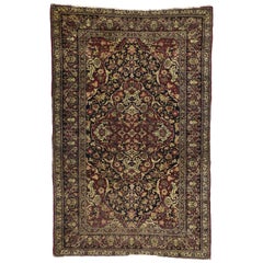 Tapis persan ancien de Kerman de style traditionnel, tapis persan Kirman ancien