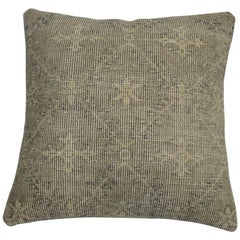 Gray Turkish Rug Pillow
