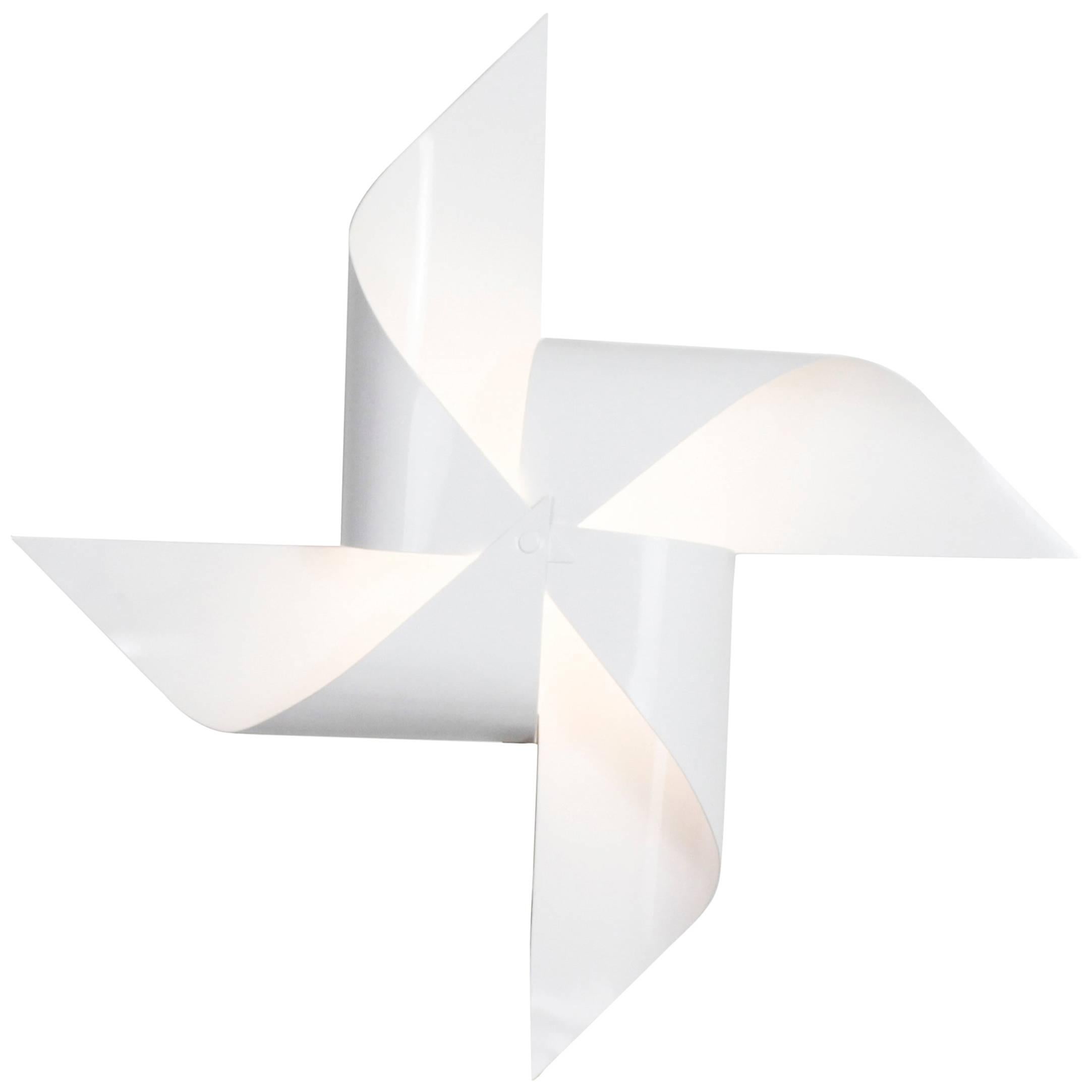 Wind Vane Wall Sconce, White Painted For Sale