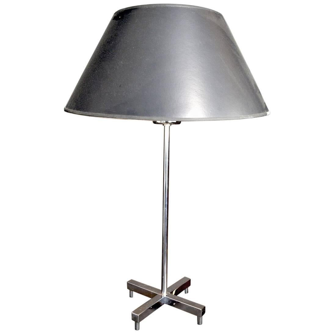 Chrome X-Base Lamp by Sonneman