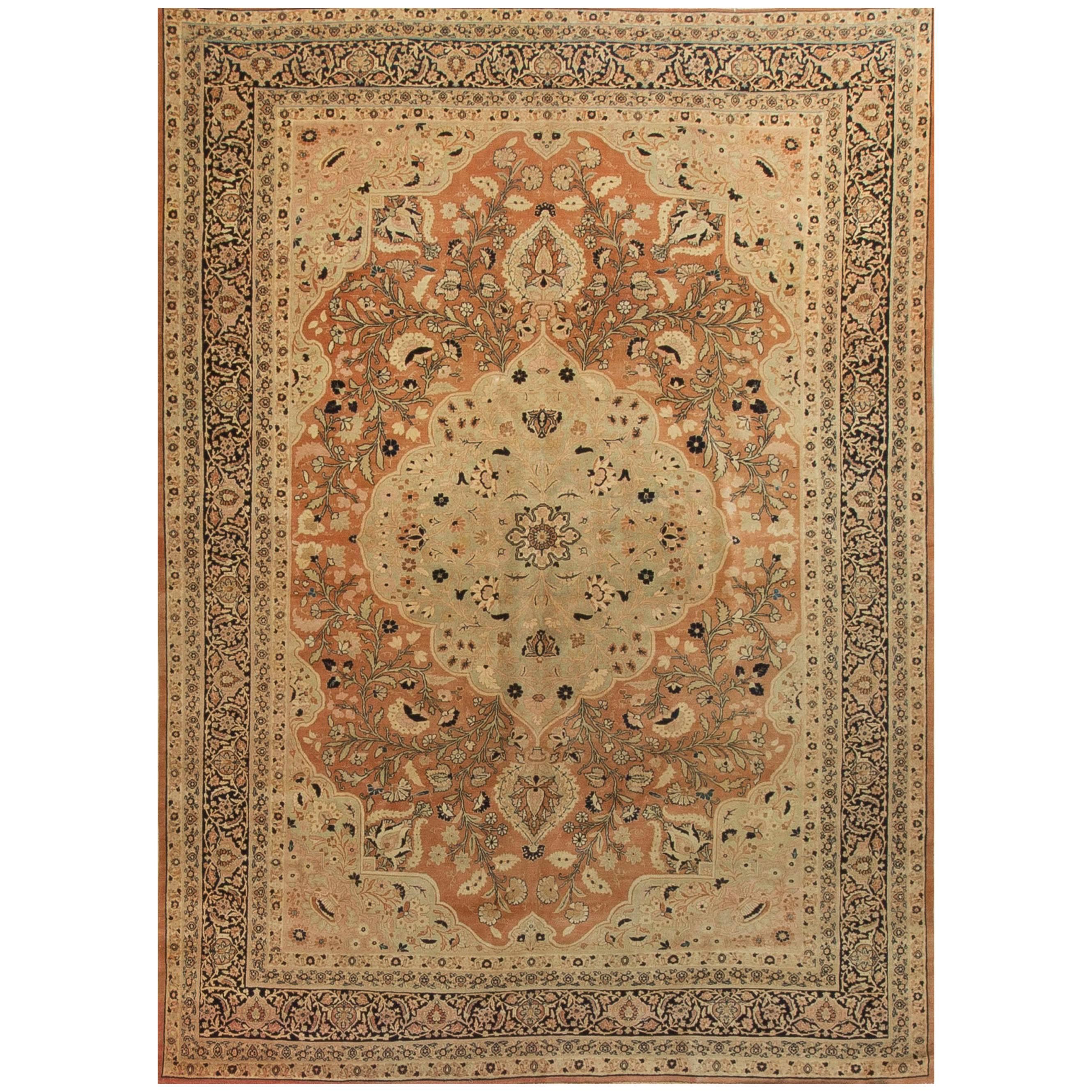 Antique Persian Tabriz Rug circa 1900