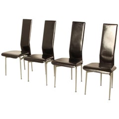 Set of Four S-44 Chairs by Giancarlo Vegni & Gianfranco Gualtierotti for Fasem