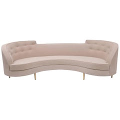 Large Classic Midcentury Style Sofa in the Manner of Dunbar, LCA Production