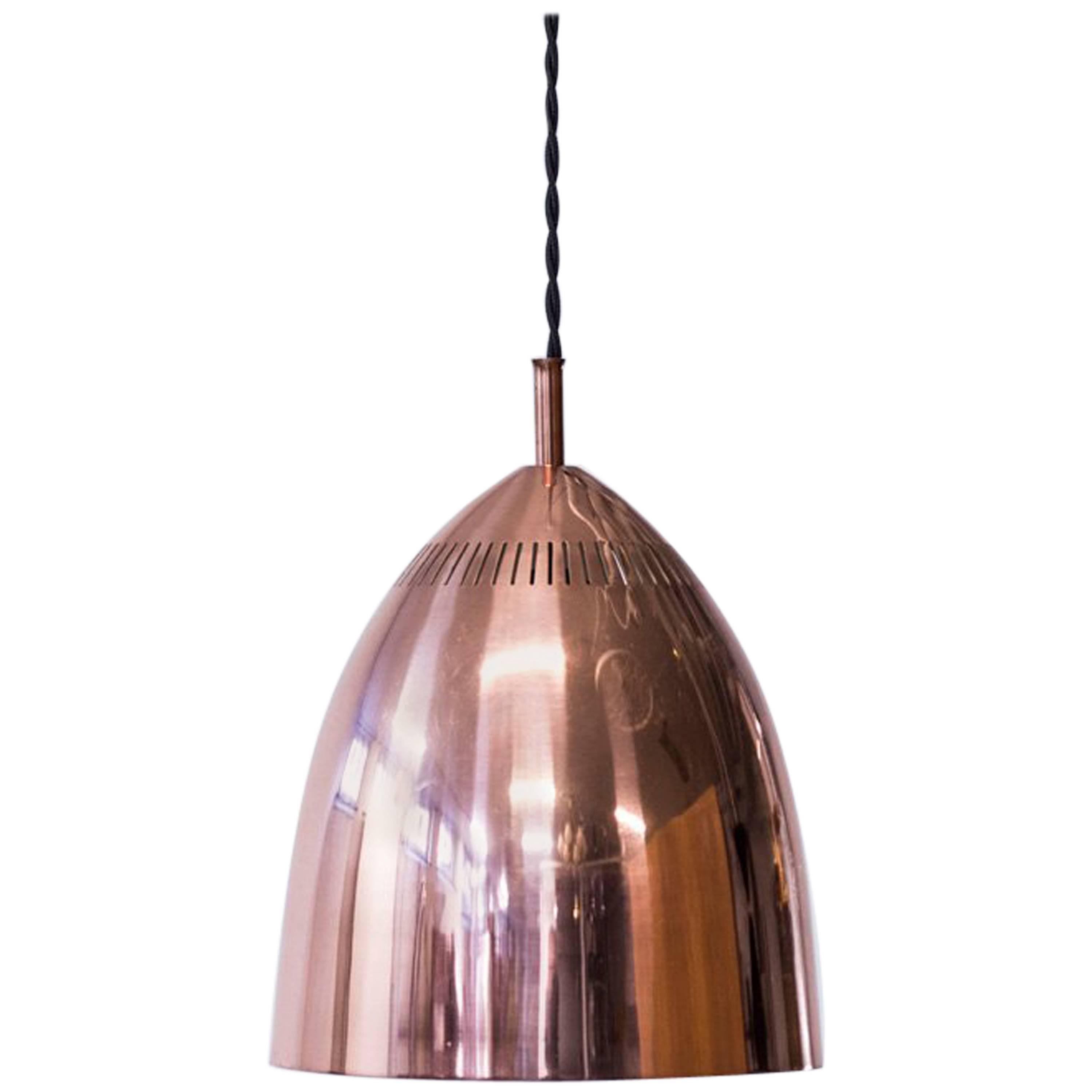 1960s Copper Pendant Lamp by ASEA, Sweden
