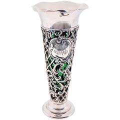 Gorham Vase with Green Liner