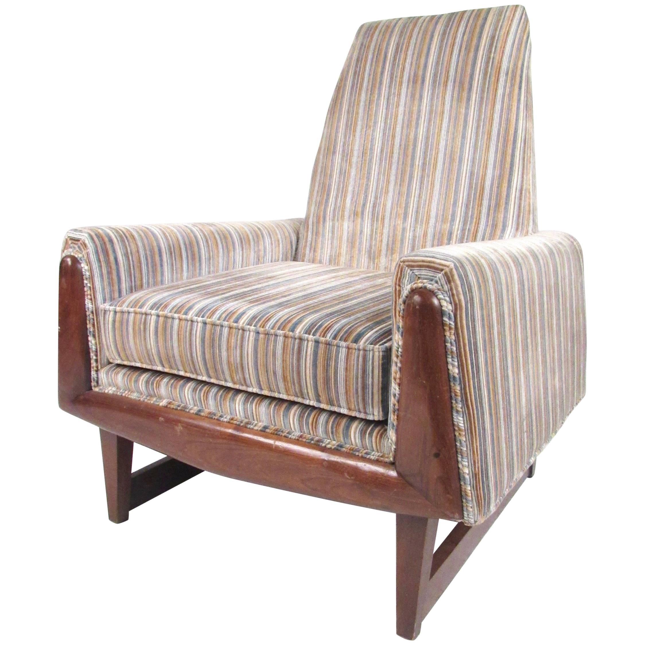 Vintage Modern Adrian Pearsall Style Lounge Chair For Sale