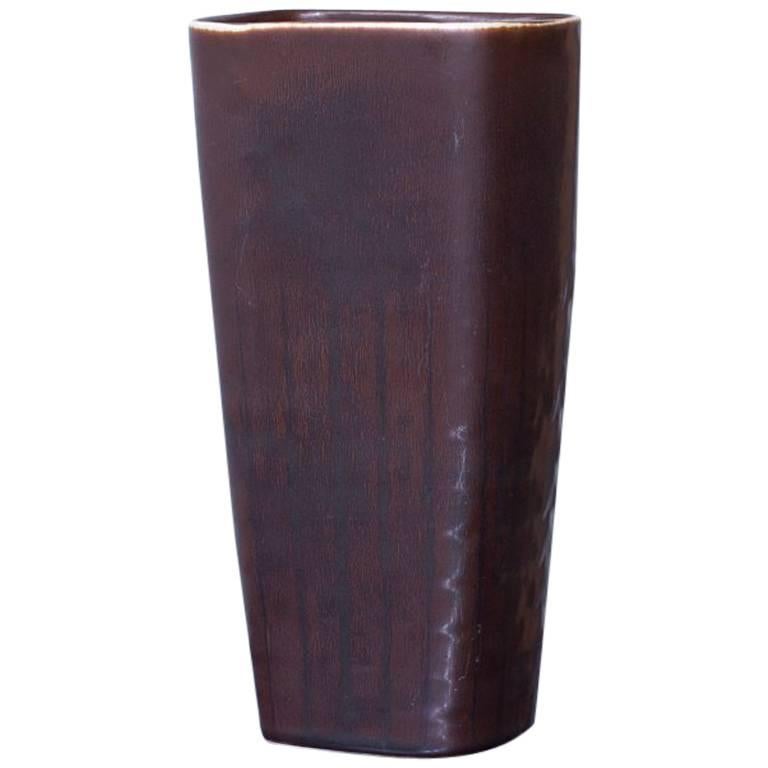 Mid-Century Modern Stoneware Vase by Carl-Harry Stålhane for Rörstrand, Sweden