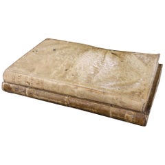 Pair of 18th Century Vellum Books