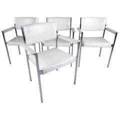 Set di sedie da pranzo moderne di metà secolo di John Stuart Inc.