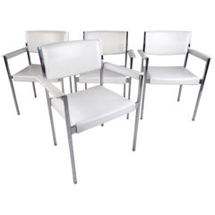 Ensemble de chaises de salle à manger de style mi-siècle moderne par John Stuart Inc