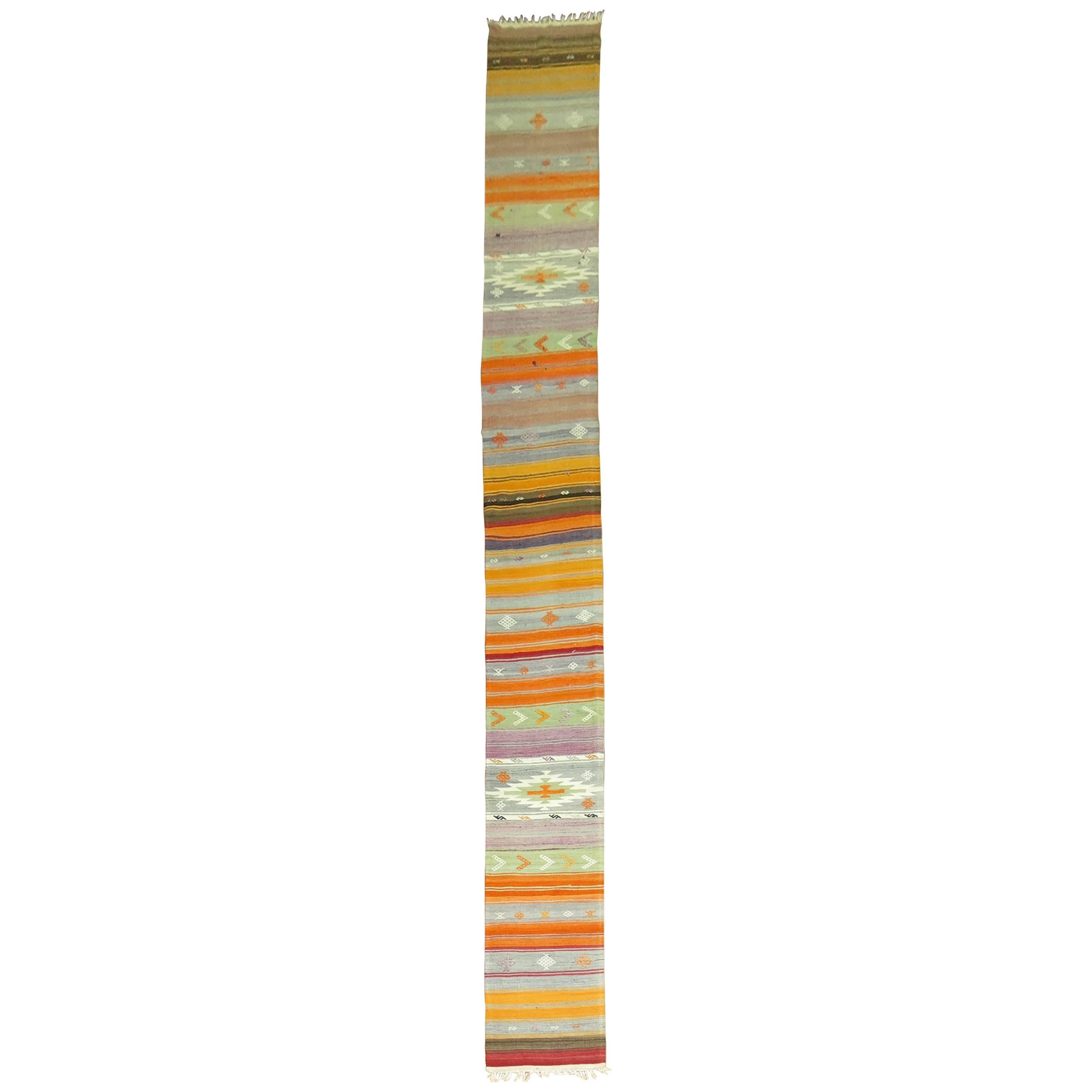 Alfombra Kilim Vintage Larga