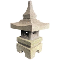 Japan Stone Tea Garden Lantern, Small Portable Size