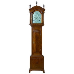 Chippendale Tall Case Clock with “Block / Shell” and Silvered Dial, circa 1780