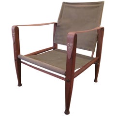 Vintage Kaare Klint Safari Chair by Rud. Rasmussen