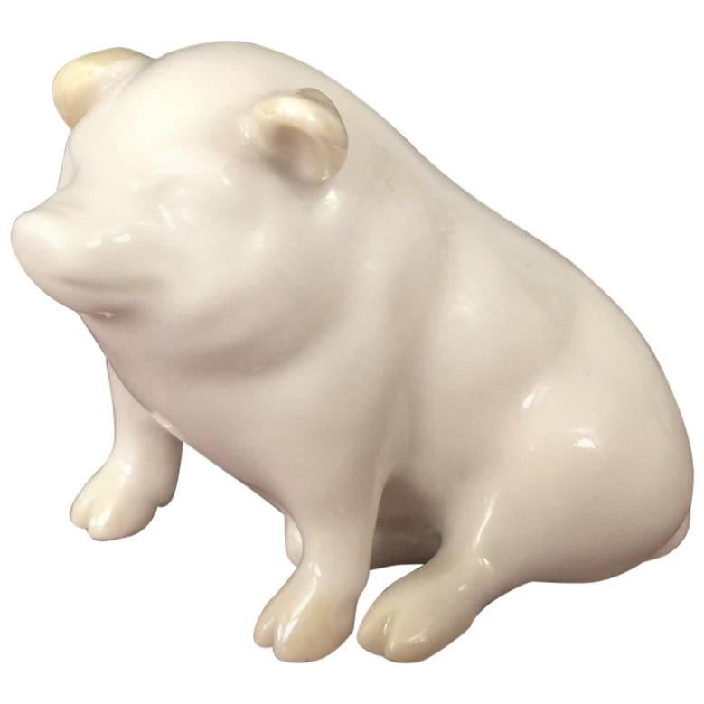 Porcelain Miniature Pig by Belleek
