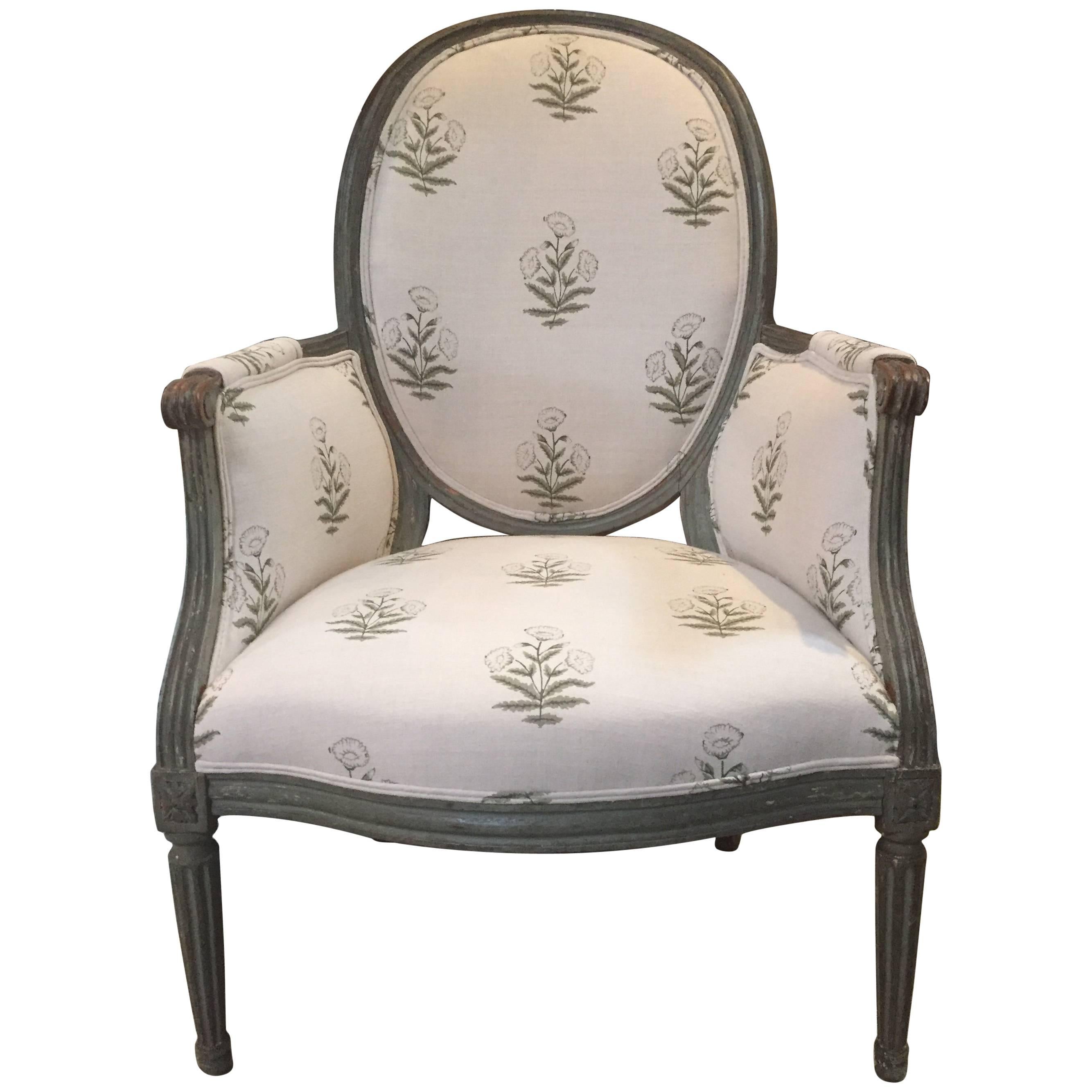 Bergère Louis XVI du 19ème siècle