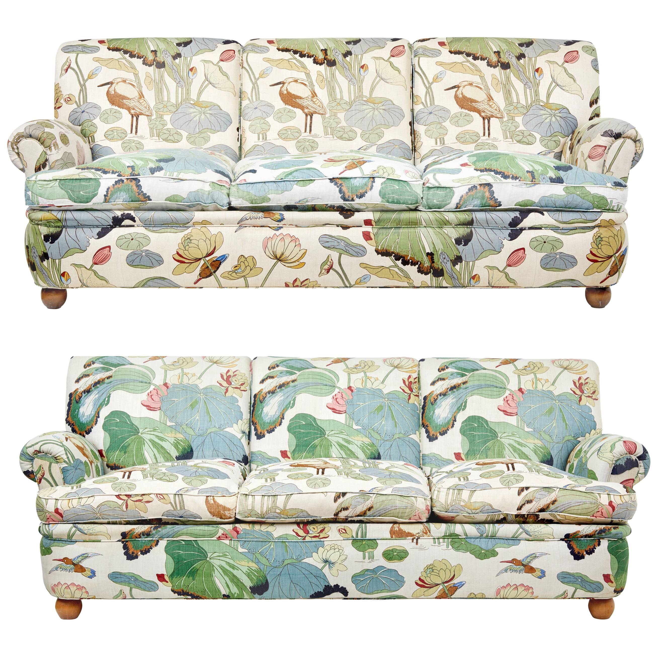 Pair of 20th Century Swedish Sofas by Norell