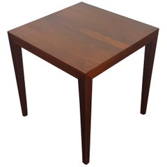 Danish Severin Hansen Rosewood Coffee Table for Haslev, 1960s