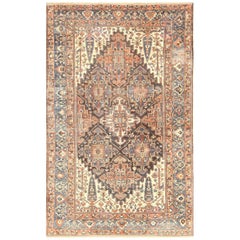 Large Tribal Geometric Antique Bakhtiari Persian Rug. Size: 11' 4" x 18' 8" 