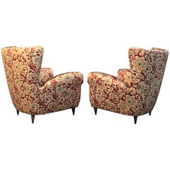 Glamorous Pair of Paolo Buffa Inspired Armchairs