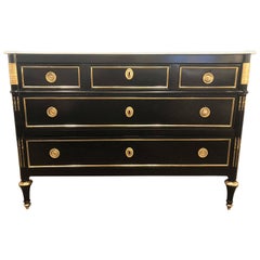 Louis XVI Style Hollywood Regency Marble-Top Commode by Maison Jansen