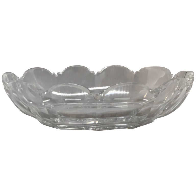 French Crystal Vide Poche For Sale