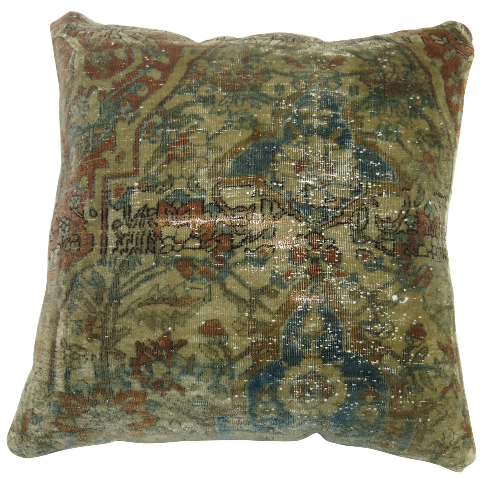 Mohtasham Medallion Persian Rug Pillow